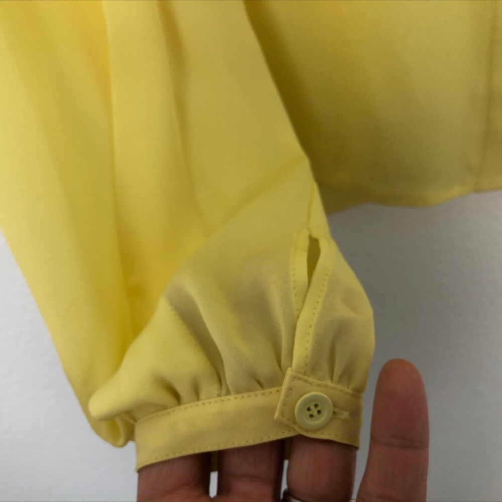 Robert Rodriquez Silk Ruffle Sleeve Top View 4